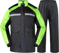 Herren Regenanzug 2-Teilig Hose Und Jacke GrüN M