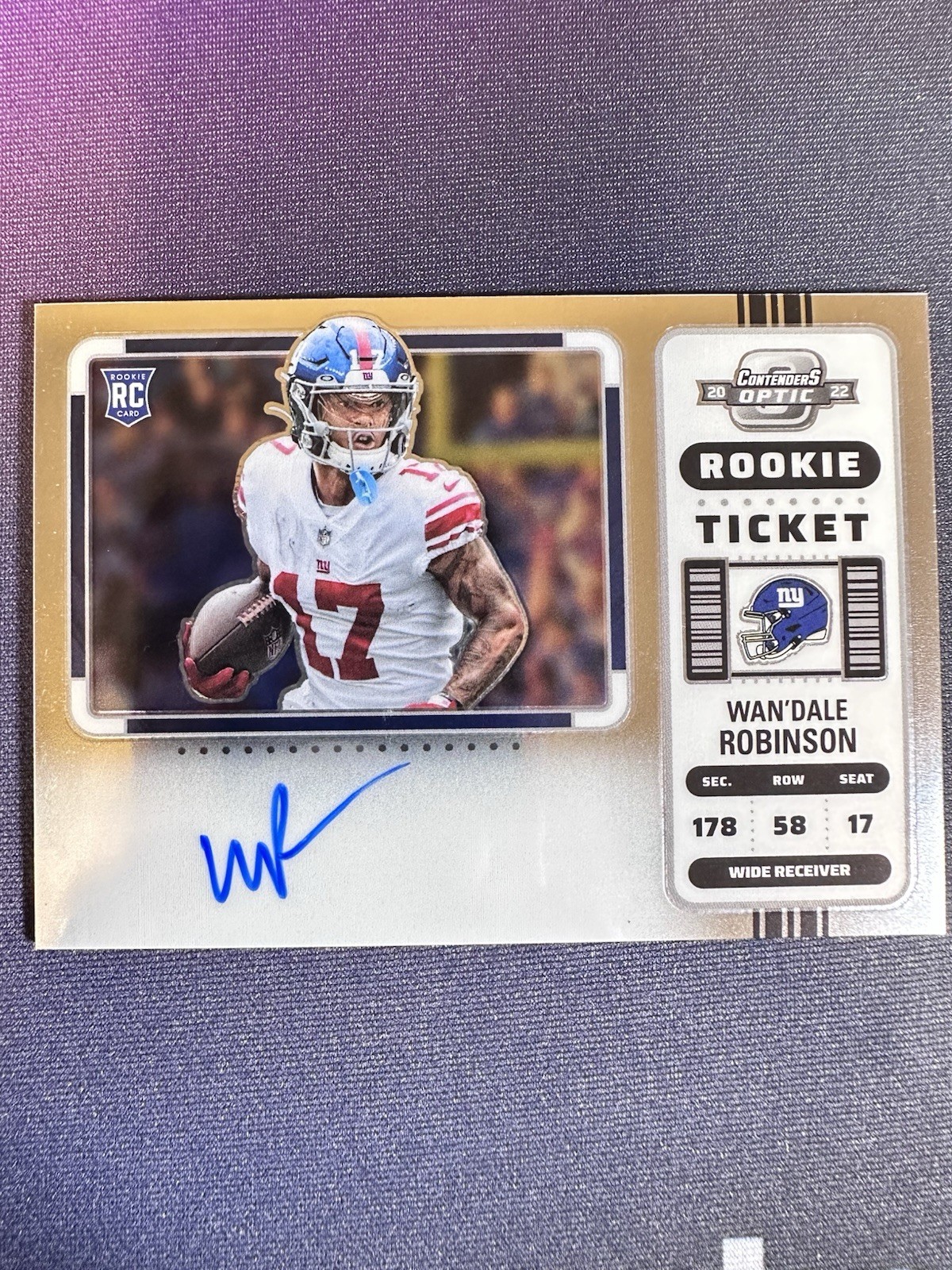 2022 Panini Contenders Optic Wan'Dale Robinson #141 Rookie Auto RC
