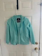 Arctex Kids Light Teal Hooded Rain Jacket