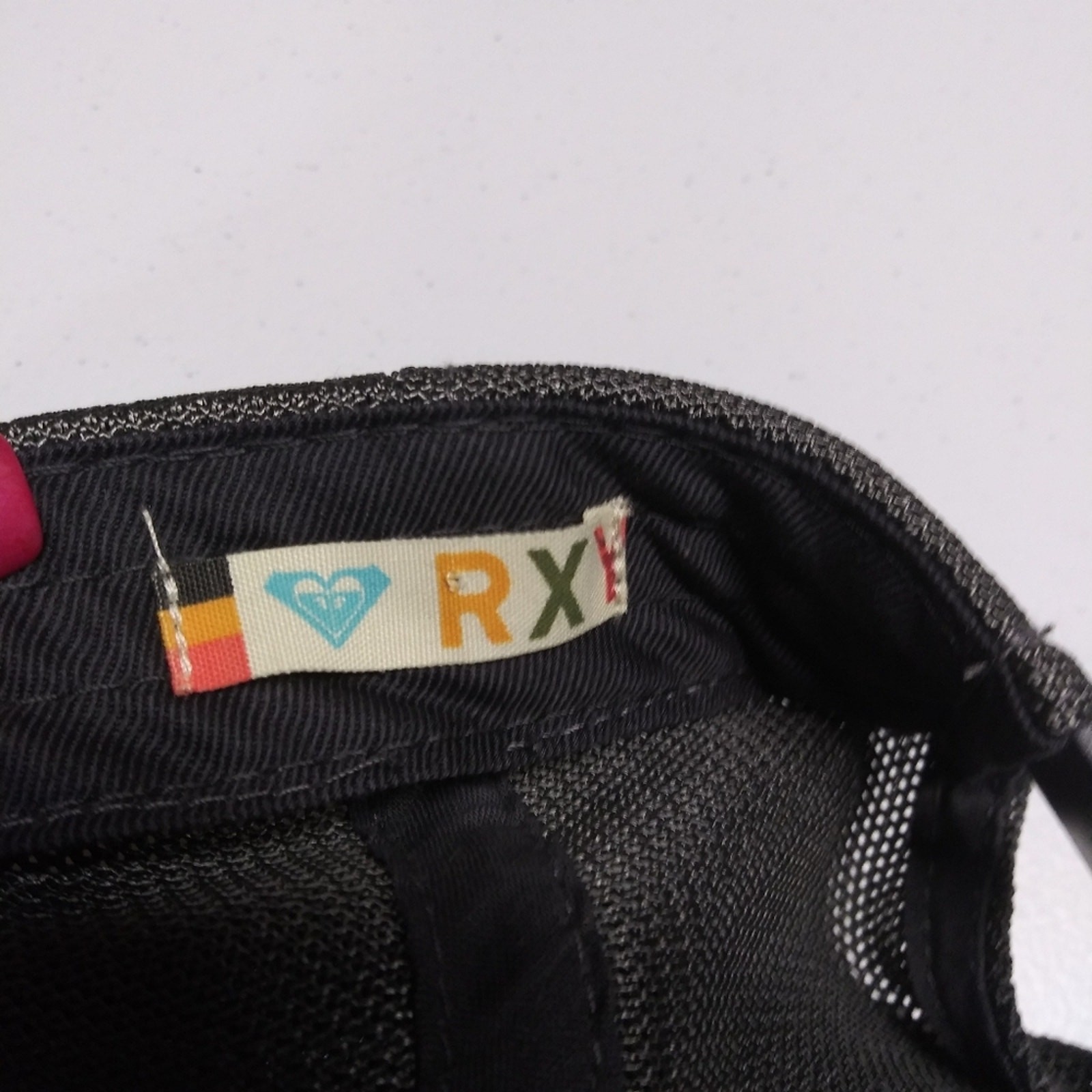 Roxy Charcoal Gray Adjustable Baseball Cap Distre… - image 6