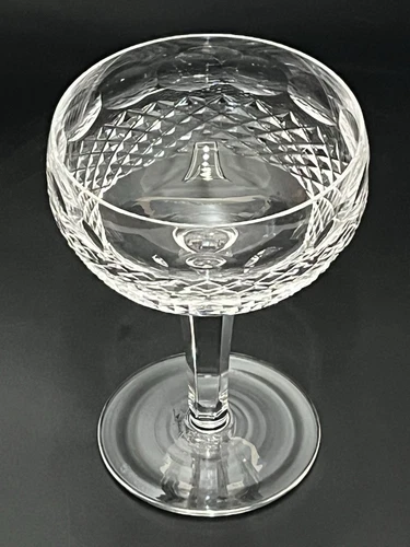 Vtg Waterford Crystal Colleen Tall Stem Champagne Sherbet Coupe 5 1/4" Ireland