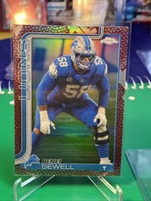 2025 Topps Chrome Penei Sewell #99 Detroit Lions Football Refractor
