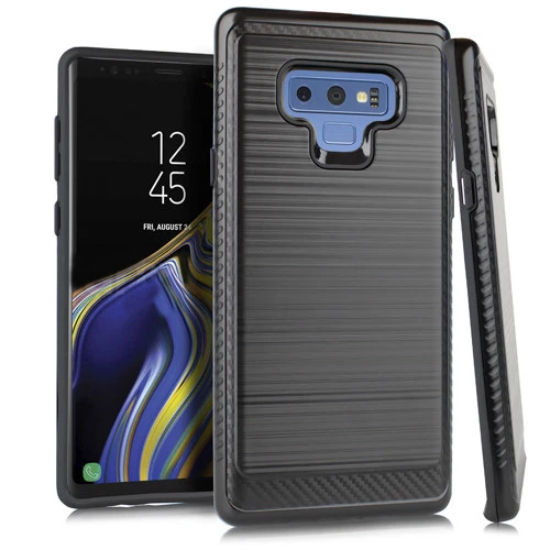 GSA Brushed Case w/Edge Design for Samsung Galaxy Note 9 (N960) - Black