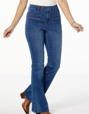 DG2 by Diane Gilman New Classic Stretch Utility Pocket Flare Leg Jean