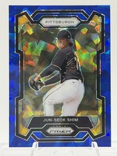Jun-Seok Shim 2024 Panini Prizm Blue Ice Prizms #290 Pittsburgh Pirates
