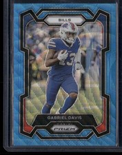 2023 Panini Prizm Gabriel Davis Blue Wave Prizm 132/199 #29 Buffalo Bills