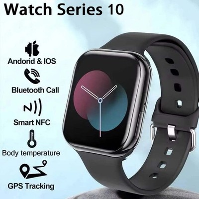 DTNew 2025 Original für Apple Watch 10 Smart Watch Herren Körpertemperatur Bluetoot