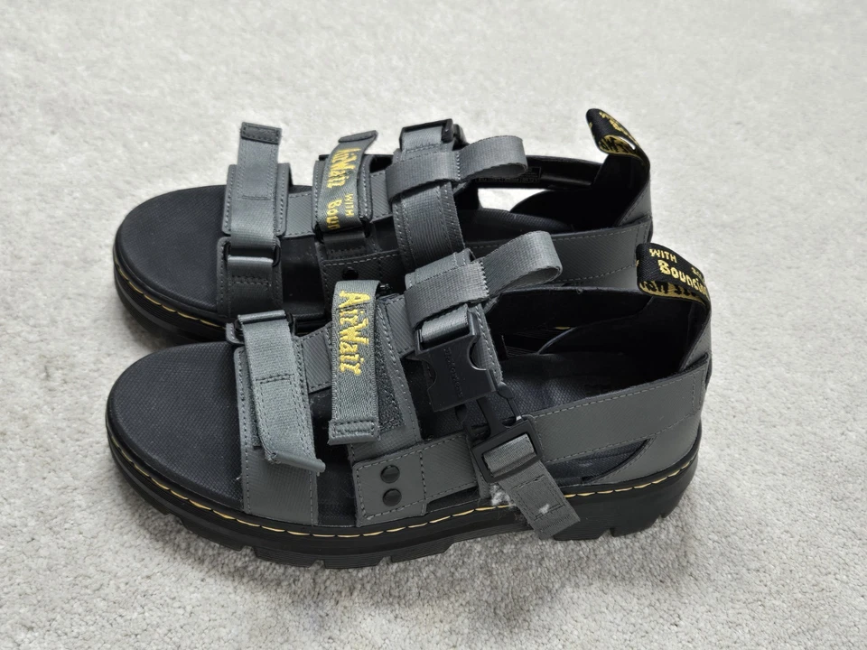 Doc martens sandals mens 8 womens 9 pearson  gray/black/yellow AW004 - Image 3 of 4