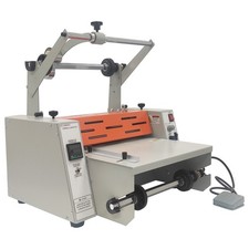 110V Steel Roller Thermal Laminator With Toothed Cutter Steel Rod Laminating Mac