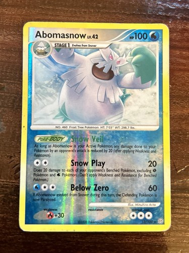 Abomasnow 12/100 Stormfront Reverse Holo