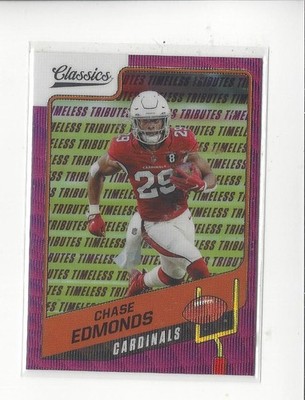 2021 Classics Premium Timeless Tributes Purple #77 Chase Edmonds Cardinals /50