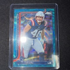 2025 Topps Chrome - Jahlani Tavai /199 blue Refractor #213 patriots 🔥🔥