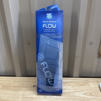 Spenco Polysorb Flow Performance Insoles Size 3  (Men's 8-9 / Women's 9-10)!