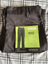 Apache Work Trousers Black W30 L31 Industry Workwear Pants Excellent Condition