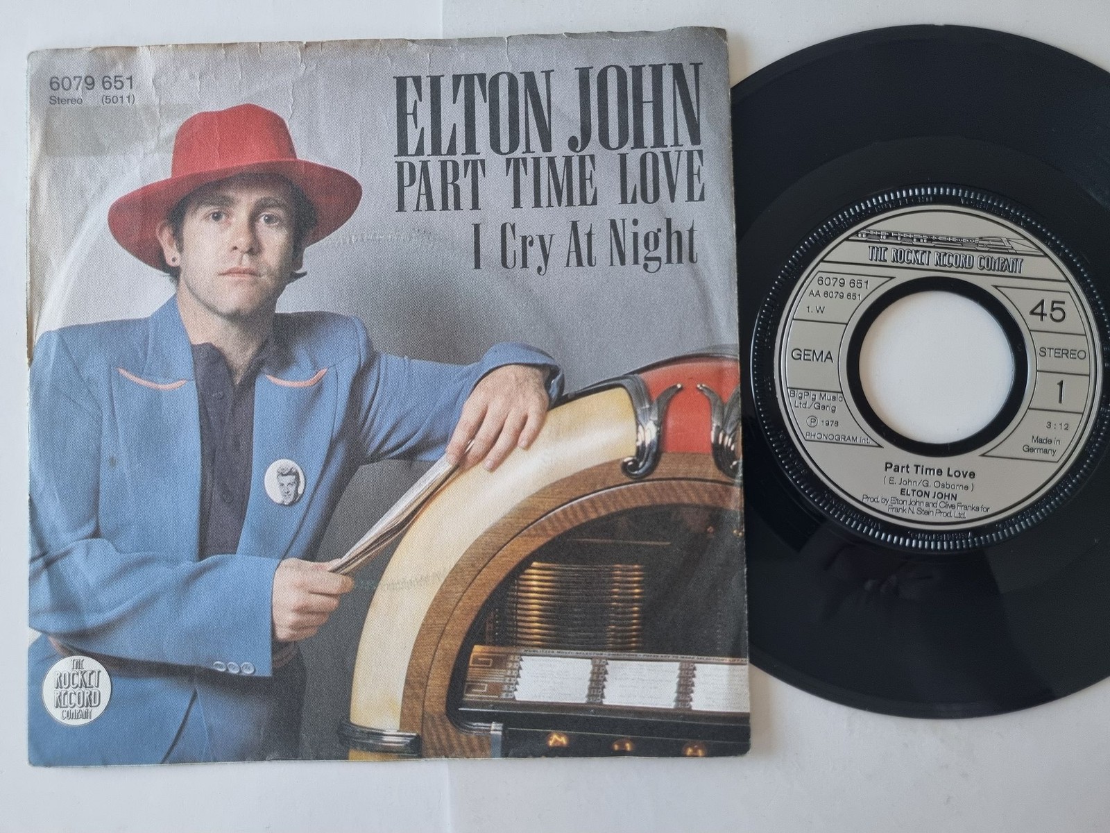 Elton John - Part Time Love 7'' Vinyl Germany