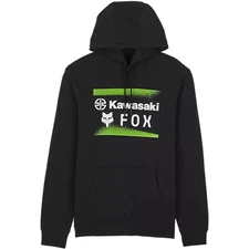 Fox Racing x Kawasaki Pullover Hoodie Heavyweight Warm Black
