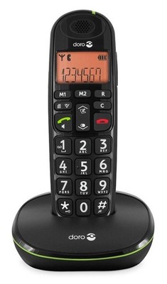 Doro PhoneEasy 100w Schwarz Schnurloses Telefon #21476262