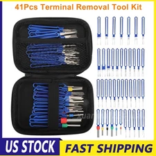 41Pcs Terminal Removal Tool Kit Pin Extractor Connector w/ Protective Bag
