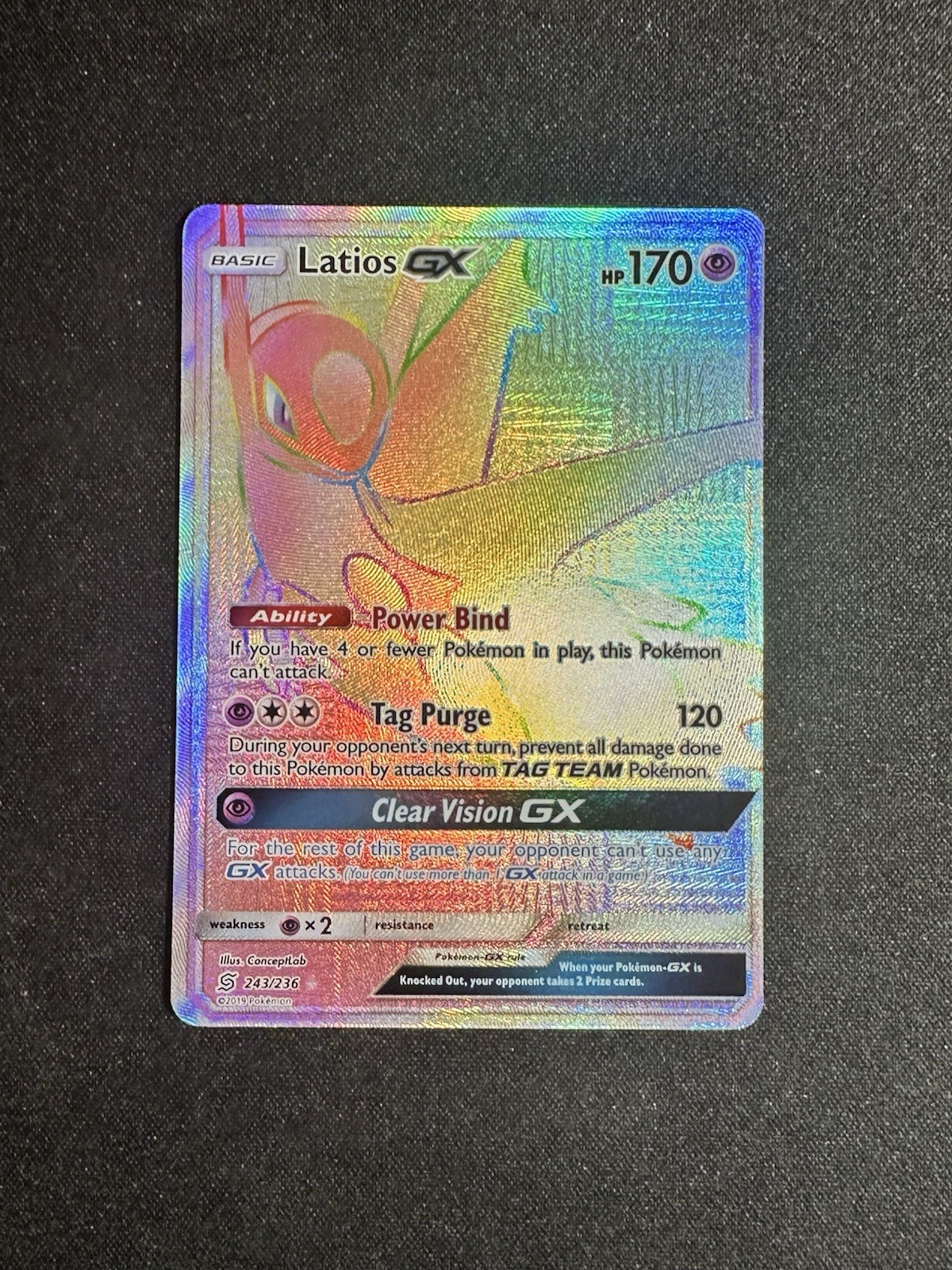 Latios GX (Secret) 243/236 Sm-Unified Minds Holo