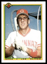 Joe Oliver 1990 Bowman #54 Cincinnati Reds MLB READ FREE SHIPPING AutographDen