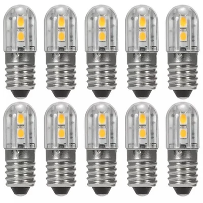 E10 2W 6V Glühbirne LED Schraubsockel Birne Leuchtmittel Lampe Leuchte AC DC - Bild 1 von 4