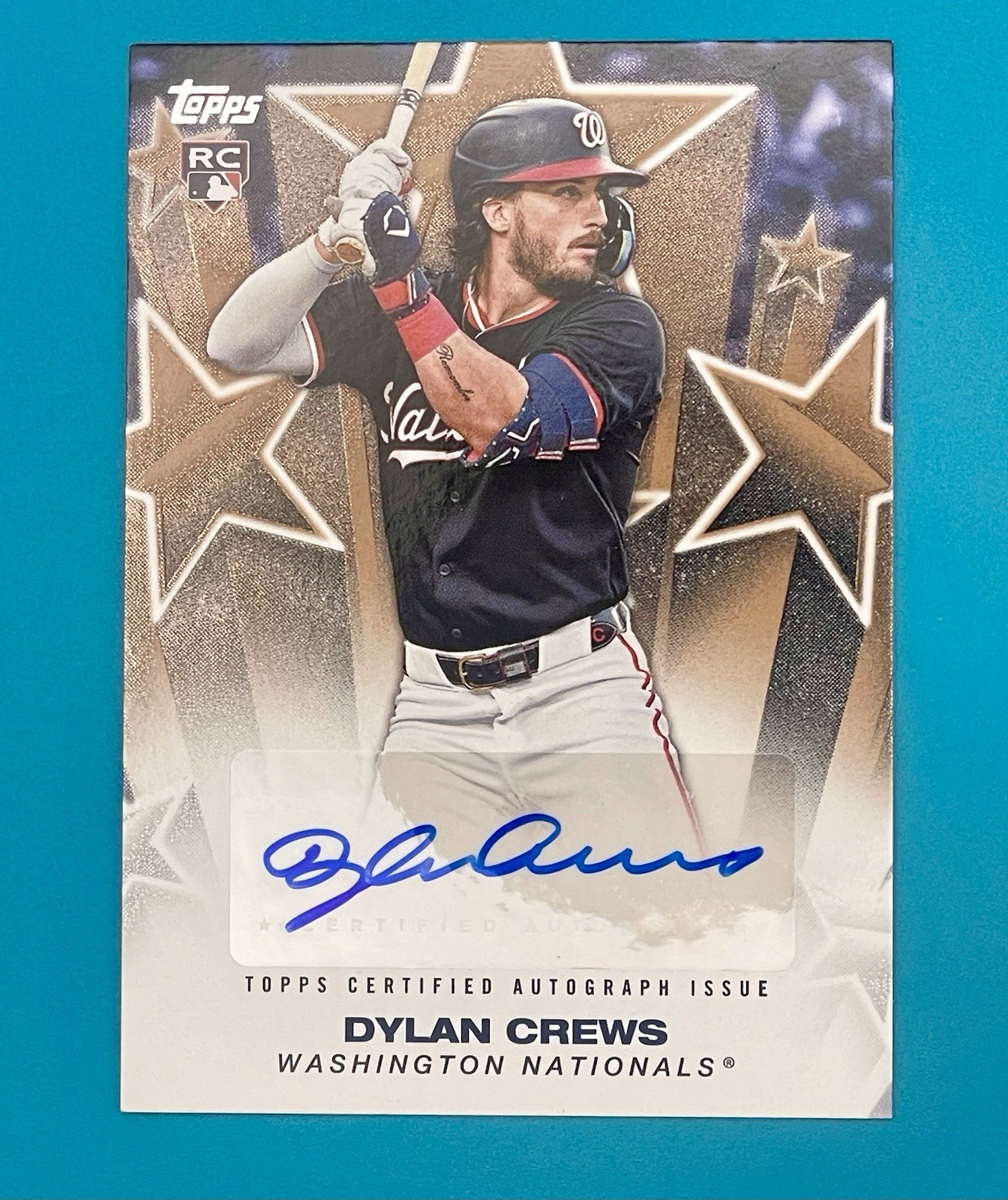 DYLAN CREWS 2025 TOPPS SERIES ONE GOLD BASEBALL STARS ROOKIE RC AUTO /50