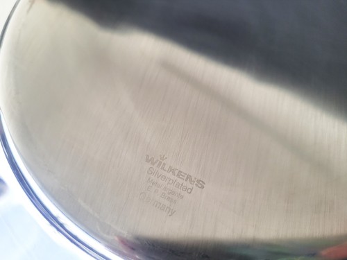 Wilkens achteckige versilberte Essteller – 4 Stück, Ø 30 cm - Bild 4 von 6