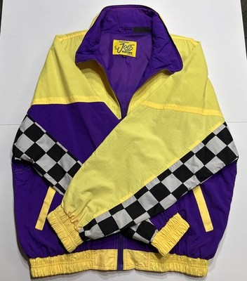 Vintage Camel Smokin Joes Racing Jacket Mens Xl Yellow Purple