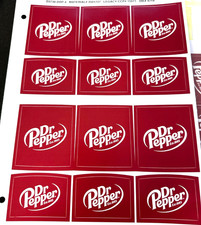 DECAL DR PEPPER LEV FRONT AND BACK 6/SHEET # D37/38-DRP-4