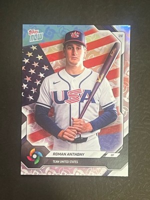 2026 Topps NOW #USA12 WBC Team USA Roman Anthony Logo Refractor SP 