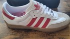 Size 10 - adidas Puig Samba White Better Scarlet Gum