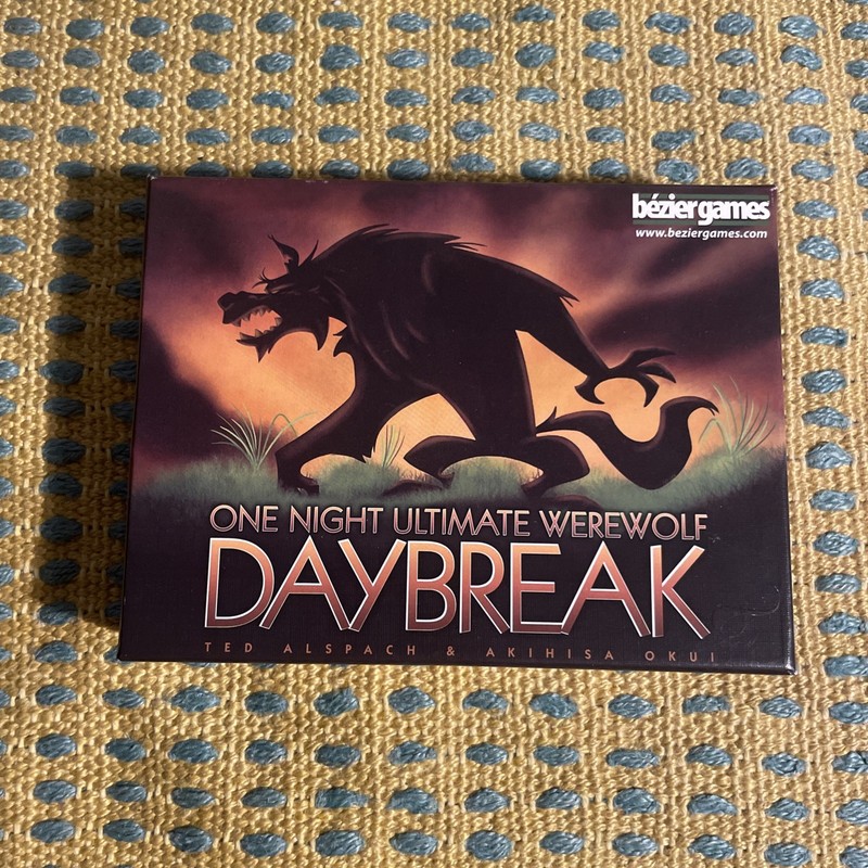 Daybreak: One Night Ultimate Werewolf Exp - Bezier Games Great Condition