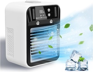 Mini Air Conditioner Portable Rechargeable Evaporative Cooler Fan Car Room Desk