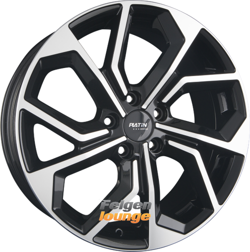 4x PLATIN P 97 Black Polished 7x17 ET40 5x112 - Bild 1 von 1