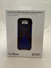 L.L. Bean Eton Multi-Powered Weather Alert Radio Smartphones Charger Flashlight