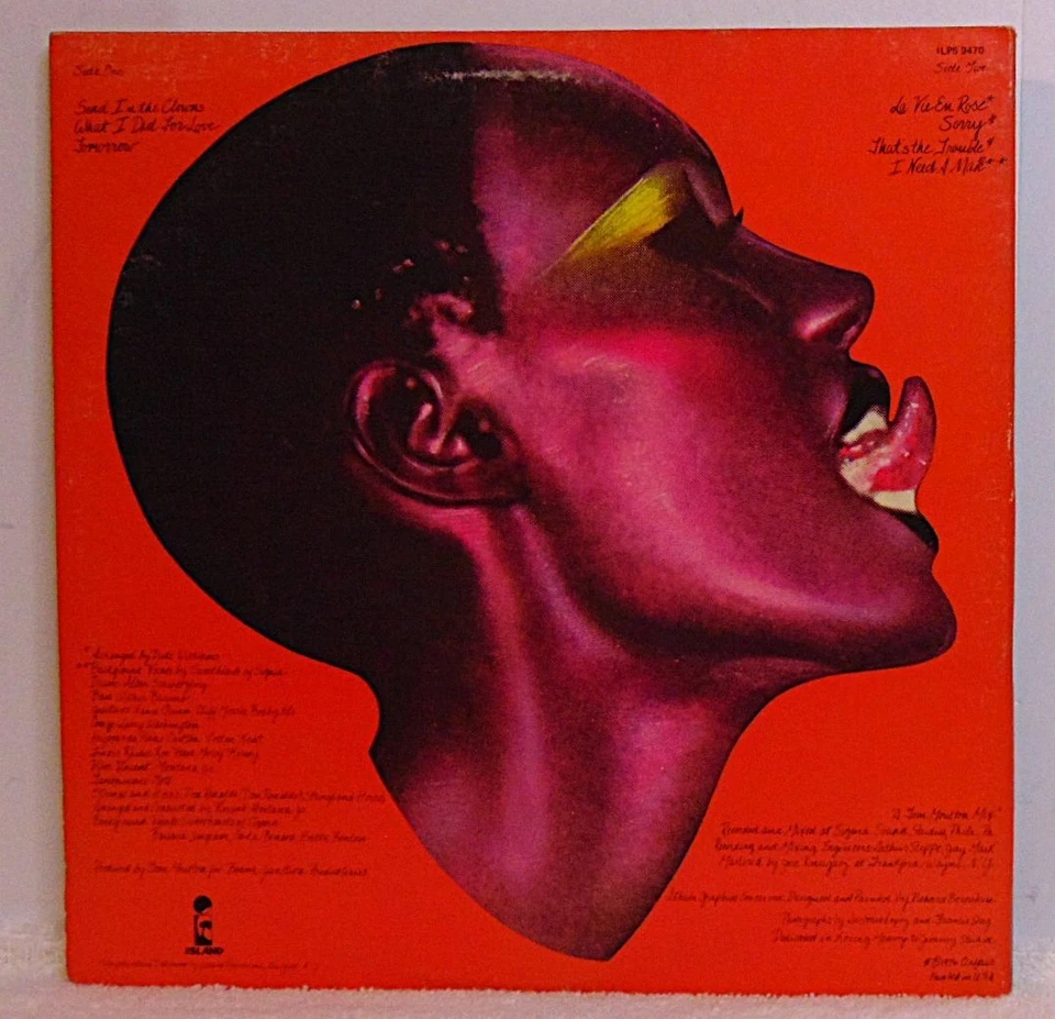 Grace Jones - Portfolio - 1977 Island ILPS 9470 Funk/Soul Vinyl LP Record Album Foto 2 de 4