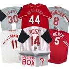 Autographed/Signed Cincinnati Baseball Jersey Mystery Box PSA JSA or Beckett COA
