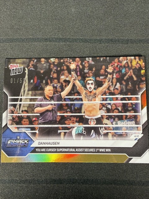Danhausen 1st Win - 2026 WWE Topps NOW - Card 36 Gold Foil 1/50