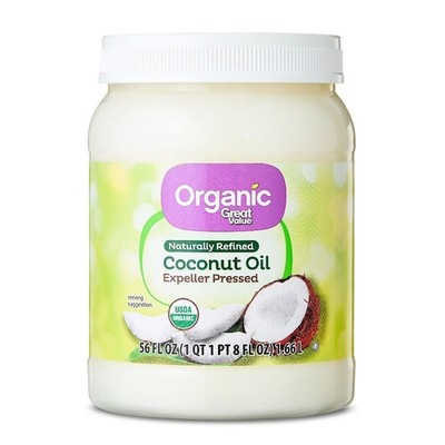 Organic Unrefined Coconut Oil Cold Pressed Virgin 56 fl oz Pure Natural