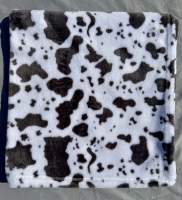 Parent's Choice Walmart Plush Fleece Farm Animal Cow Print Baby