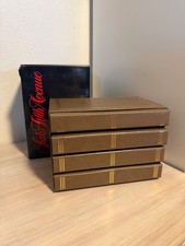 Vintage Saks Fifth Avenue Brown Photo Album  Leather Library  Set with Box