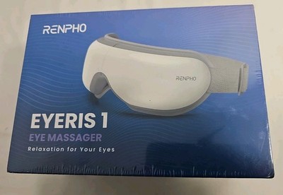 RENPHO Eyeris 1 Eye Massager (White) W/Heat Eye Relax Bluetooth Music Wireless 