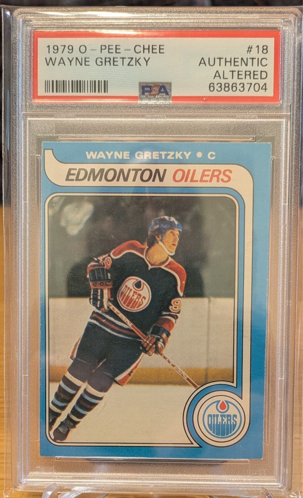 1979-80 O-Pee-Chee OPC Wayne Gretzky #18 PSA auth/alt Rookie RC