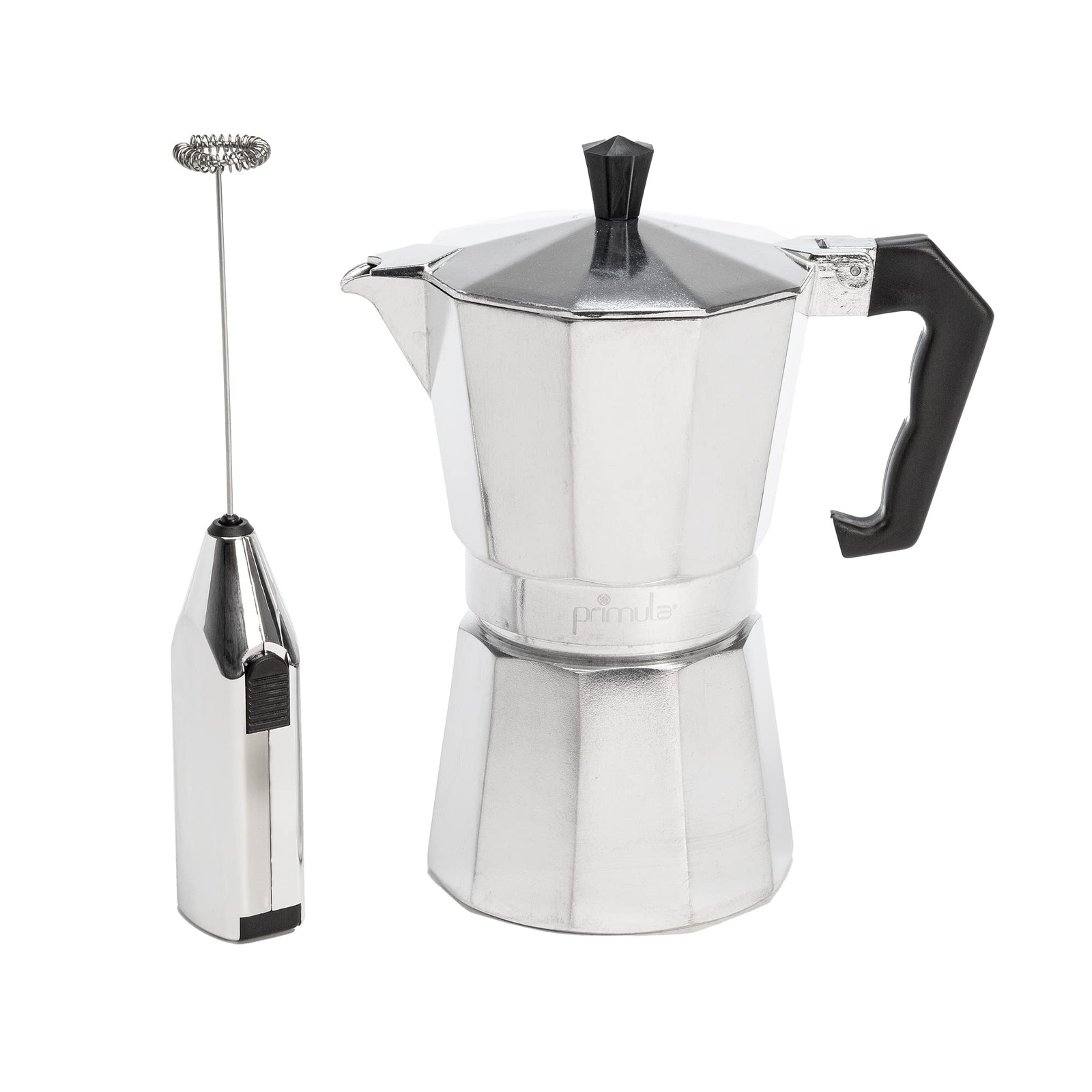 And Handheld Electric 6 Cup + Frother, Silver