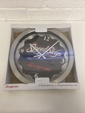 Snap On Tools Wall Clock Speed Shop 12” Round Collectible New 