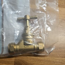 15MM Brass Stopcock Tap Valve Compression Shut Off Water Mains UK A117