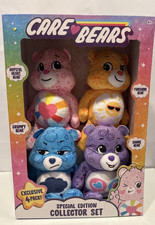 Care Bears Special Edition Collector Set Exclusive 8 Inch Plush 4 Pack Set NEW