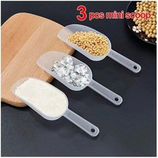 3pcs Plastic Small Ice Scoop Candy Scoop Flour Spoon Shovel Ice Cream Scoop *