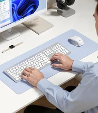 Bluetooth Keyboard and Mouse Wireless Keyboard Mouse Combo White&Silver Ult Slim