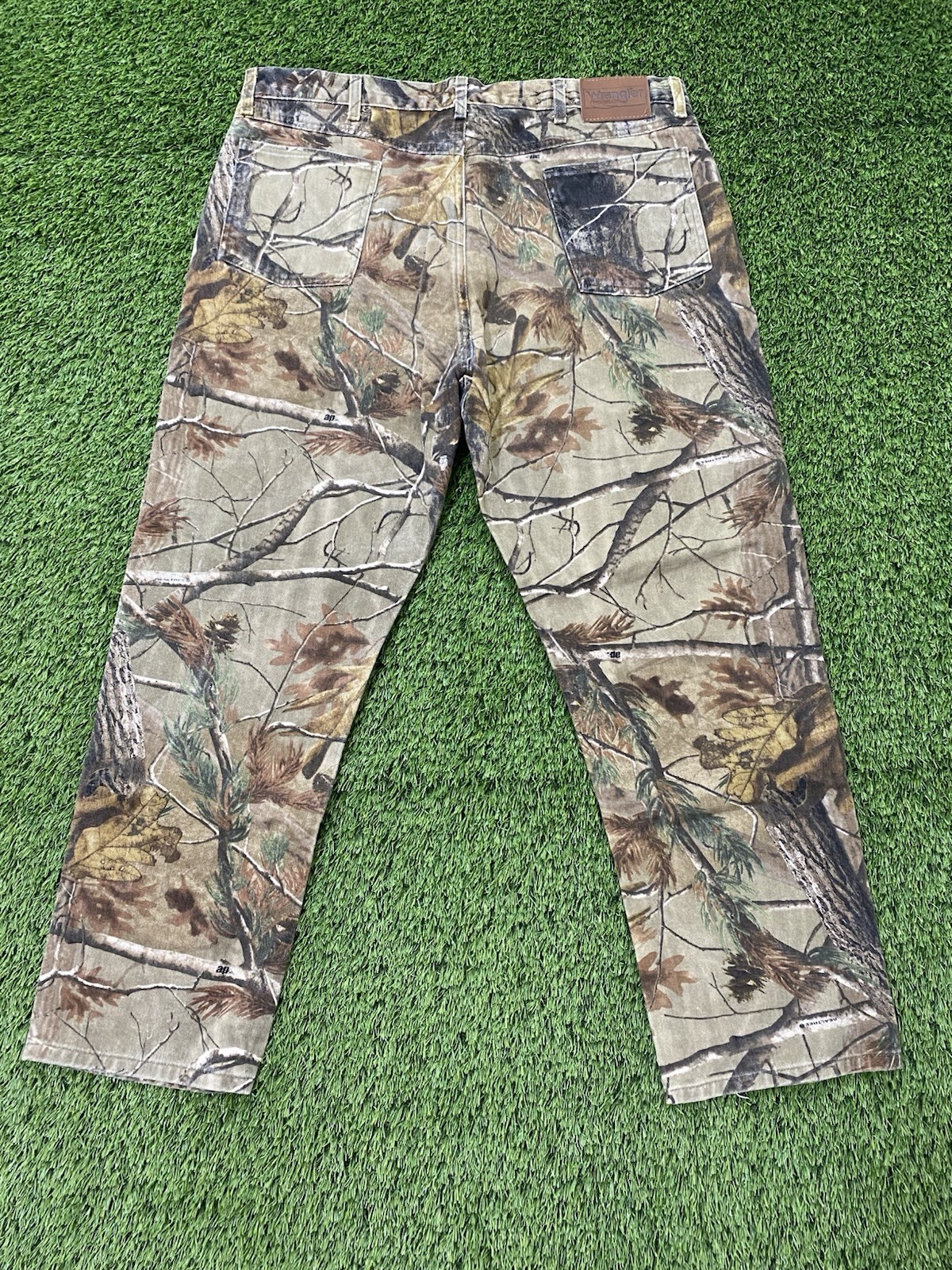 Wrangler Pro Gear Lined Camo Pants Men's 40x30 Mossy Oak RealTree Hunting